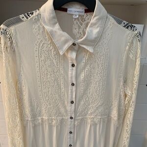 COCO + Jameson | long sleeve lace button down